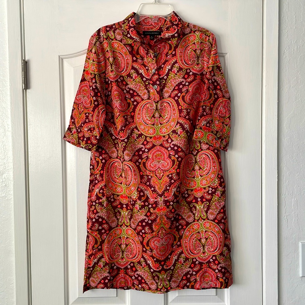 Banana Republic Paisley Tunic Size 4